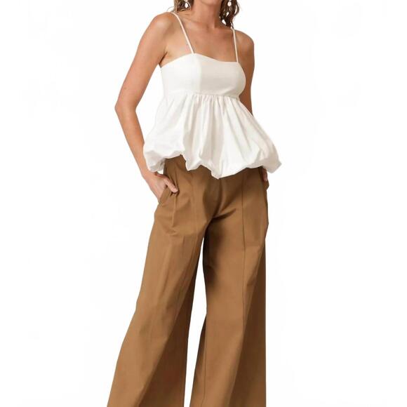 LINE AND DOT Tops - NEW LINE AND DOT wesley mix-media top in ecru